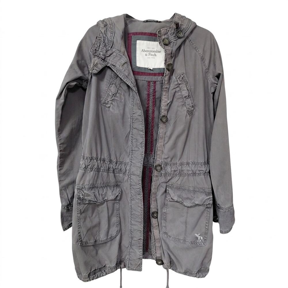Abercrombie & Fitch Ch New York Hooded Drawstring Utility Jacket Men Size S